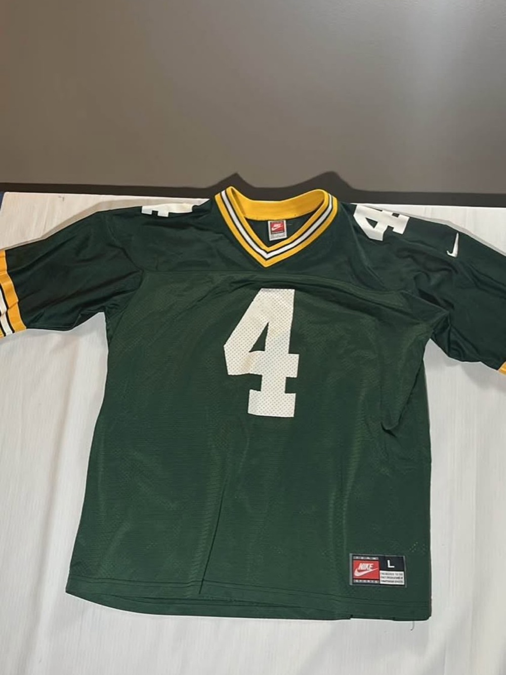 NFL Jersey Brett Favre Nike Green #4 Men's Football Jersey